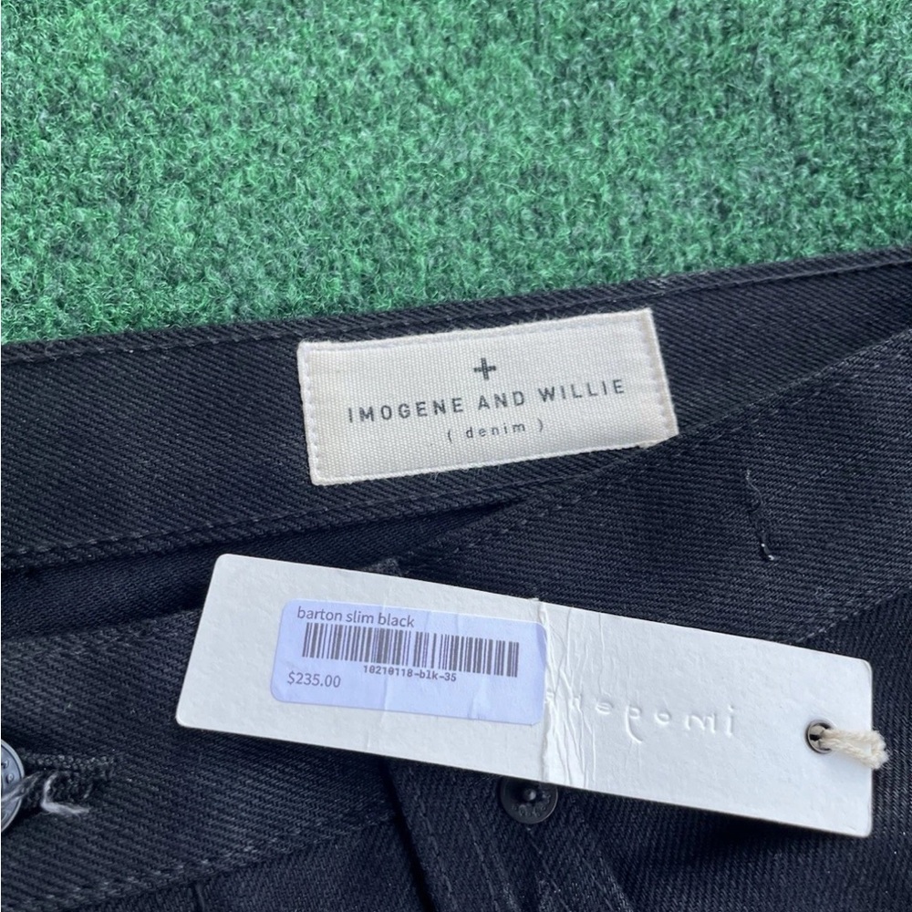 imogene + willie Barton slim black jp selvedge